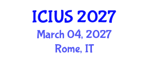 International Conference on Intelligent Unmanned Systems (ICIUS) March 04, 2027 - Rome, Italy International Conference on Intelligent Unmanned Systems (ICIUS) March 04, 2027 - Rome, Italy