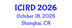 International Conference on International Relations and Diplomacy (ICIRD) October 18, 2026 - Shanghai, China International Conference on International Relations and Diplomacy (ICIRD) October 18, 2026 - Shanghai, China