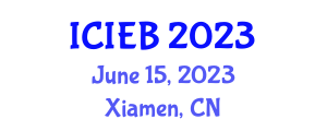 International Conference on Internet and E-Business (ICIEB) June 15, 2023 - Xiamen, China