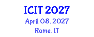 International Conference on Interpreting and Translation (ICIT) April 08, 2027 - Rome, Italy International Conference on Interpreting and Translation (ICIT) April 08, 2027 - Rome, Italy