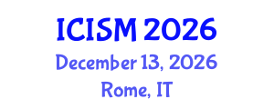 International Conference on Invasive Species and Management (ICISM) December 13, 2026 - Rome, Italy International Conference on Invasive Species and Management (ICISM) December 13, 2026 - Rome, Italy