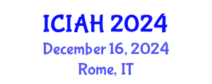 International Conference on Islamic Architecture and Heritage (ICIAH) December 16, 2024 - Rome, Italy