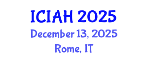 International Conference on Islamic Architecture and Heritage (ICIAH) December 13, 2025 - Rome, Italy