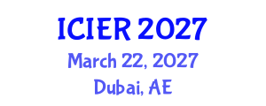 International Conference on Islamic Education and Research (ICIER) March 22, 2027 - Dubai, United Arab Emirates International Conference on Islamic Education and Research (ICIER) March 22, 2027 - Dubai, United Arab Emirates