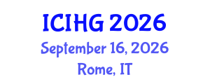 International Conference on Isotope Hydrology and Geochemistry (ICIHG) September 16, 2026 - Rome, Italy