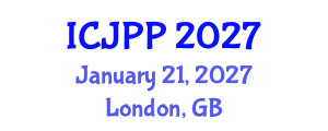 International Conference on Jungian Psychology and Psychoanalysis (ICJPP) January 21, 2027 - London, United Kingdom International Conference on Jungian Psychology and Psychoanalysis (ICJPP) January 21, 2027 - London, United Kingdom