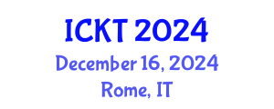 International Conference on Kidney Transplantation (ICKT) December 16, 2024 - Rome, Italy