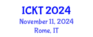 International Conference on Kidney Transplantation (ICKT) November 11, 2024 - Rome, Italy