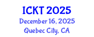 International Conference on Kidney Transplantation (ICKT) December 16, 2025 - Quebec City, Canada