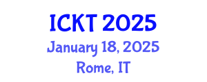 International Conference on Kidney Transplantation (ICKT) January 18, 2025 - Rome, Italy