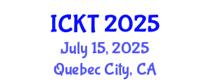 International Conference on Kidney Transplantation (ICKT) July 15, 2025 - Quebec City, Canada