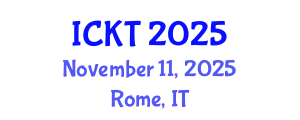 International Conference on Kidney Transplantation (ICKT) November 11, 2025 - Rome, Italy