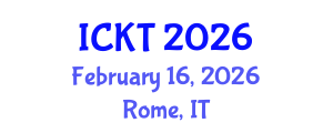 International Conference on Kidney Transplantation (ICKT) February 16, 2026 - Rome, Italy International Conference on Kidney Transplantation (ICKT) February 16, 2026 - Rome, Italy