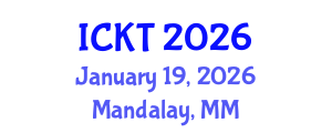 International Conference on Kidney Transplantation (ICKT) January 19, 2026 - Mandalay, Myanmar International Conference on Kidney Transplantation (ICKT) January 19, 2026 - Mandalay, Myanmar