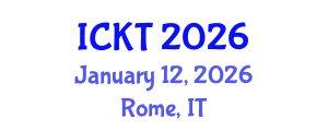 International Conference on Kidney Transplantation (ICKT) January 12, 2026 - Rome, Italy International Conference on Kidney Transplantation (ICKT) January 12, 2026 - Rome, Italy