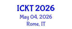 International Conference on Kidney Transplantation (ICKT) May 04, 2026 - Rome, Italy International Conference on Kidney Transplantation (ICKT) May 04, 2026 - Rome, Italy