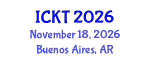 International Conference on Kidney Transplantation (ICKT) November 18, 2026 - Buenos Aires, Argentina International Conference on Kidney Transplantation (ICKT) November 18, 2026 - Buenos Aires, Argentina