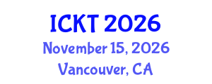 International Conference on Kidney Transplantation (ICKT) November 15, 2026 - Vancouver, Canada International Conference on Kidney Transplantation (ICKT) November 15, 2026 - Vancouver, Canada