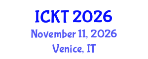 International Conference on Kidney Transplantation (ICKT) November 11, 2026 - Venice, Italy International Conference on Kidney Transplantation (ICKT) November 11, 2026 - Venice, Italy