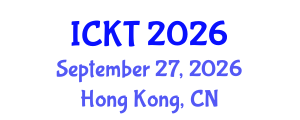International Conference on Kidney Transplantation (ICKT) September 27, 2026 - Hong Kong, China International Conference on Kidney Transplantation (ICKT) September 27, 2026 - Hong Kong, China