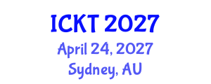 International Conference on Kidney Transplantation (ICKT) April 24, 2027 - Sydney, Australia International Conference on Kidney Transplantation (ICKT) April 24, 2027 - Sydney, Australia