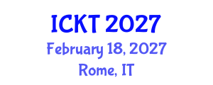 International Conference on Kidney Transplantation (ICKT) February 18, 2027 - Rome, Italy International Conference on Kidney Transplantation (ICKT) February 18, 2027 - Rome, Italy