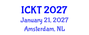 International Conference on Kidney Transplantation (ICKT) January 21, 2027 - Amsterdam, Netherlands International Conference on Kidney Transplantation (ICKT) January 21, 2027 - Amsterdam, Netherlands