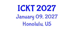 International Conference on Kidney Transplantation (ICKT) January 09, 2027 - Honolulu, United States International Conference on Kidney Transplantation (ICKT) January 09, 2027 - Honolulu, United States
