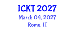 International Conference on Kidney Transplantation (ICKT) March 04, 2027 - Rome, Italy International Conference on Kidney Transplantation (ICKT) March 04, 2027 - Rome, Italy
