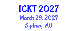 International Conference on Kidney Transplantation (ICKT) March 29, 2027 - Sydney, Australia International Conference on Kidney Transplantation (ICKT) March 29, 2027 - Sydney, Australia