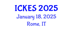 International Conference on Kinesiology and Exercise Sciences (ICKES) January 18, 2025 - Rome, Italy