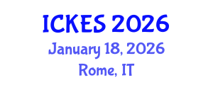 International Conference on Kinesiology and Exercise Sciences (ICKES) January 18, 2026 - Rome, Italy