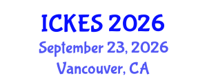 International Conference on Kinesiology and Exercise Sciences (ICKES) September 23, 2026 - Vancouver, Canada