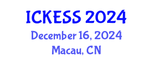 International Conference on Kinesiology, Exercise and Sport Sciences (ICKESS) December 16, 2024 - Macau, China