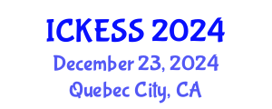 International Conference on Kinesiology, Exercise and Sport Sciences (ICKESS) December 23, 2024 - Quebec City, Canada