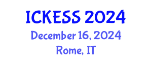 International Conference on Kinesiology, Exercise and Sport Sciences (ICKESS) December 16, 2024 - Rome, Italy