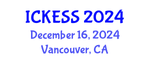 International Conference on Kinesiology, Exercise and Sport Sciences (ICKESS) December 16, 2024 - Vancouver, Canada