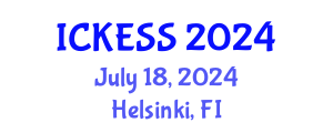 International Conference on Kinesiology, Exercise and Sport Sciences (ICKESS) July 18, 2024 - Helsinki, Finland