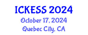International Conference on Kinesiology, Exercise and Sport Sciences (ICKESS) October 17, 2024 - Quebec City, Canada