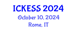 International Conference on Kinesiology, Exercise and Sport Sciences (ICKESS) October 10, 2024 - Rome, Italy