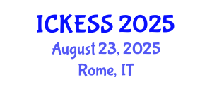 International Conference on Kinesiology, Exercise and Sport Sciences (ICKESS) August 23, 2025 - Rome, Italy