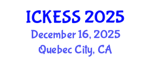 International Conference on Kinesiology, Exercise and Sport Sciences (ICKESS) December 16, 2025 - Quebec City, Canada
