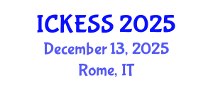 International Conference on Kinesiology, Exercise and Sport Sciences (ICKESS) December 13, 2025 - Rome, Italy