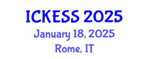 International Conference on Kinesiology, Exercise and Sport Sciences (ICKESS) January 18, 2025 - Rome, Italy