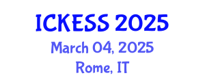 International Conference on Kinesiology, Exercise and Sport Sciences (ICKESS) March 04, 2025 - Rome, Italy