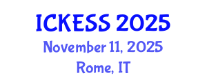 International Conference on Kinesiology, Exercise and Sport Sciences (ICKESS) November 11, 2025 - Rome, Italy