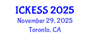 International Conference on Kinesiology, Exercise and Sport Sciences (ICKESS) November 29, 2025 - Toronto, Canada