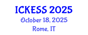 International Conference on Kinesiology, Exercise and Sport Sciences (ICKESS) October 18, 2025 - Rome, Italy