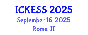 International Conference on Kinesiology, Exercise and Sport Sciences (ICKESS) September 16, 2025 - Rome, Italy