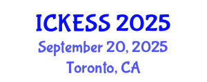 International Conference on Kinesiology, Exercise and Sport Sciences (ICKESS) September 20, 2025 - Toronto, Canada
